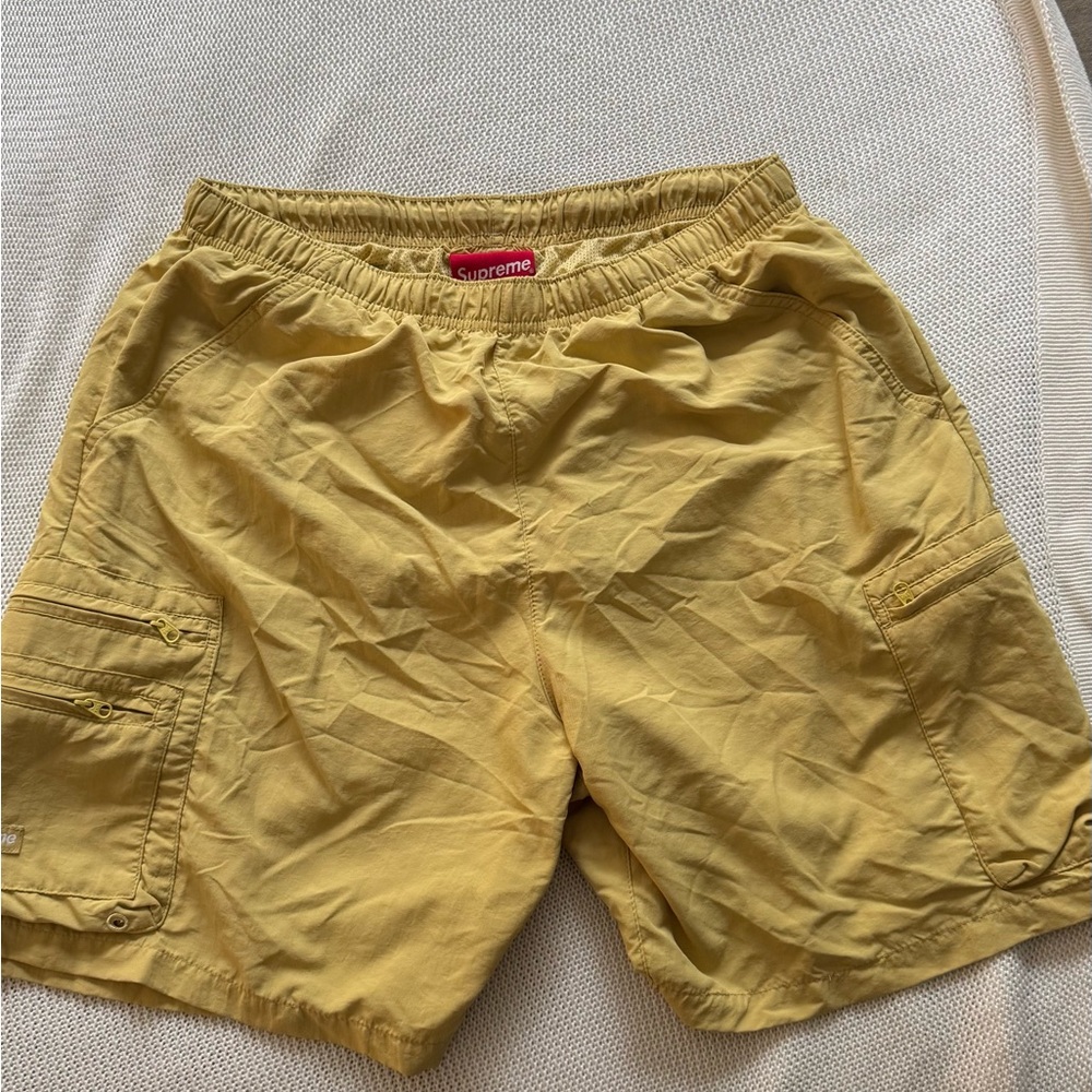 Supreme Mustard Yellow Drawstring Shorts